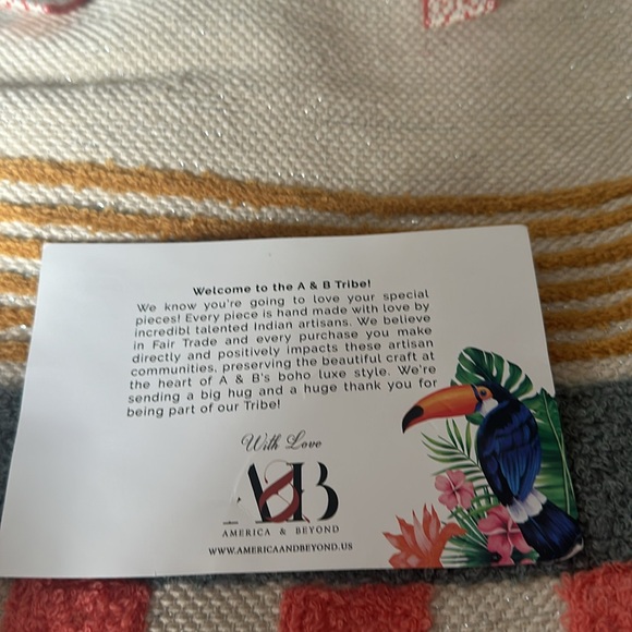 Handmade in India, Boho style beach bag from America and Beyond - Picture 10 of 10